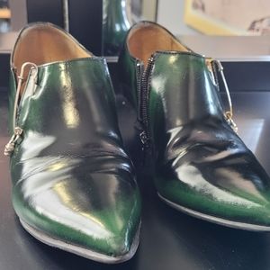 John Fluevog Half Truth Crystal with Skulls